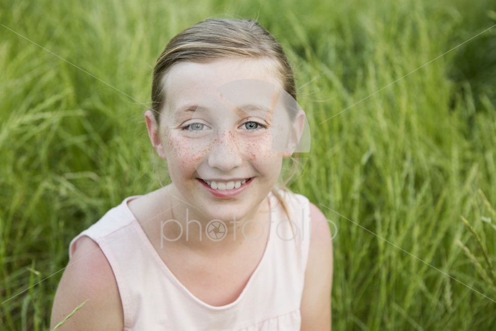 Dreaming young girls. Young girl smiling.