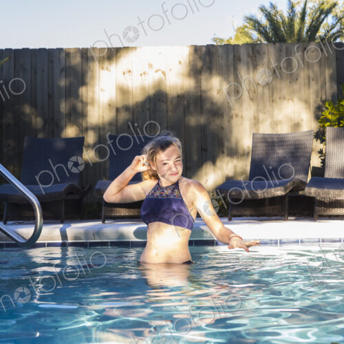 13 year old girl swimming in a pool 13 year old girl swimming in a pool