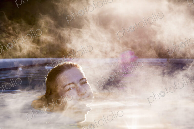 13 year old girl swimming in a pool