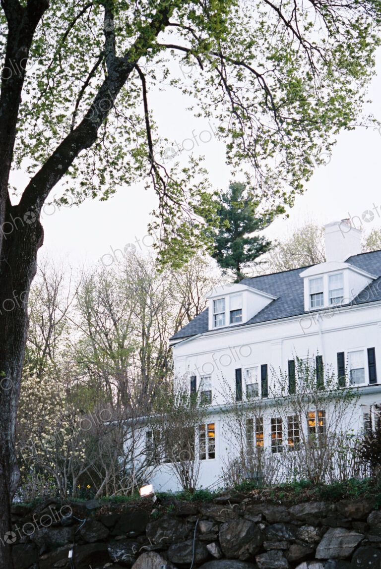 18th century mansion, facade and terraces, a luxury hotel.