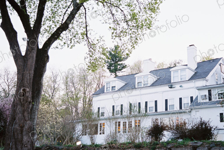 18th century mansion, facade and terraces, a luxury hotel.