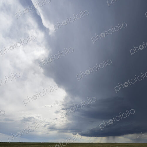 A Developing Supercell, clouds in the sky, a gathering storm.