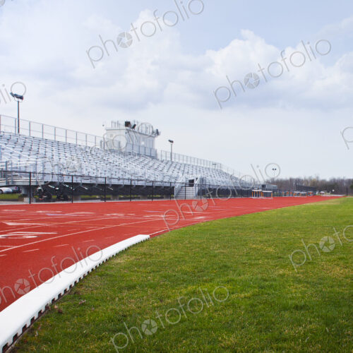 A Water Bottle on a sports track