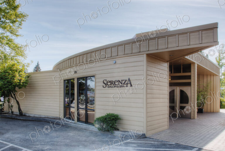 A beauty salon and spa, modern architecture,car parking, exterior.