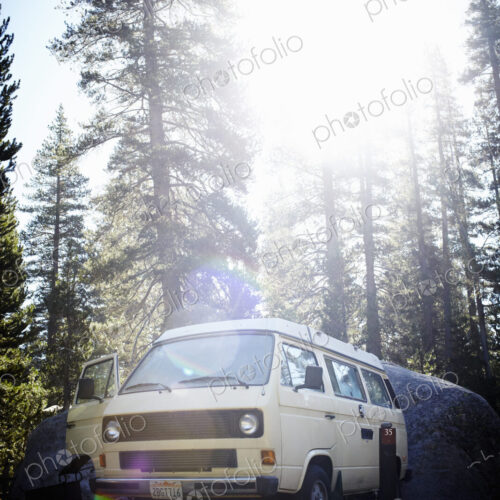 A camper van, a classic design, and an iconic travelling vehicle in Yosemite national… A camper van, a classic design, and an iconic travelling vehicle in Yosemite national…