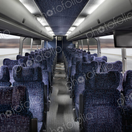A coach Bus Interior A coach Bus Interior