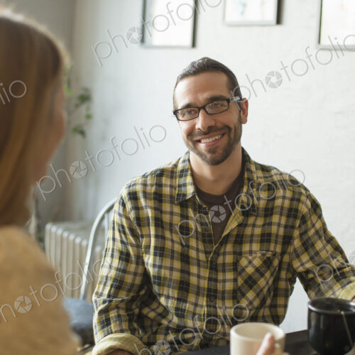 A coffee shop and cafe in High Falls called The Last Bite. A man and woman talking. A coffee shop and cafe in High Falls called The Last Bite. A man and woman talking.
