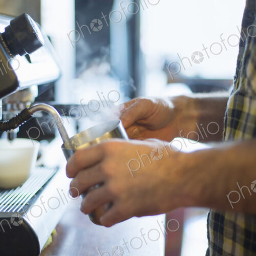 A coffee shop and cafe in High Falls called The Last Bite. A man making coffee. A coffee shop and cafe in High Falls called The Last Bite. A man making coffee.