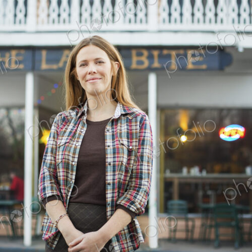 A coffee shop and cafe in High Falls called The Last Bite. A woman standing outside a… A coffee shop and cafe in High Falls called The Last Bite. A woman standing outside a…