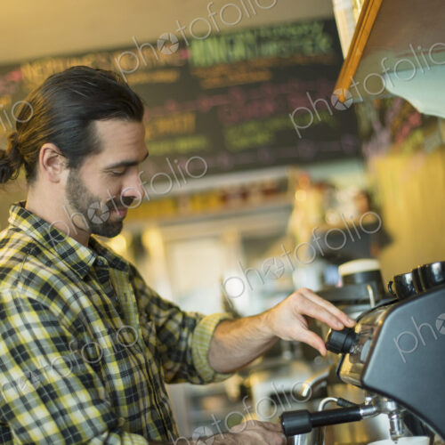 A coffee shop and cafe in High Falls called The Last Bite.A man making coffee. A coffee shop and cafe in High Falls called The Last Bite.A man making coffee.