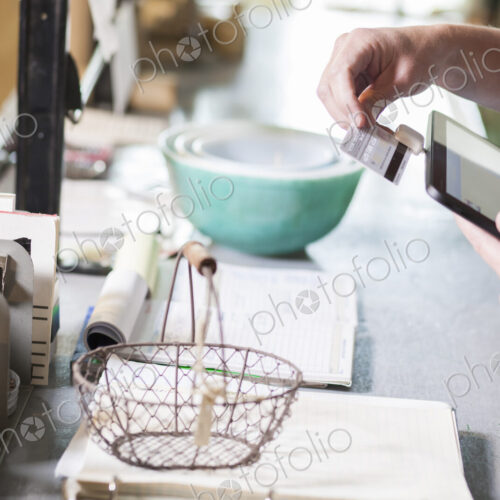 A credit card transaction in process. A credit card transaction in process.