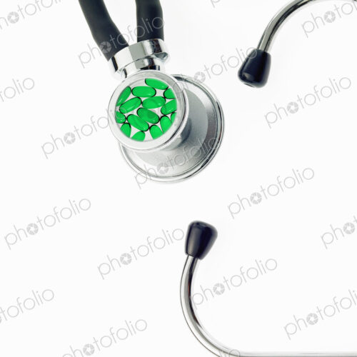 A doctor's stethoscope, a diagnostic instrument for assessment of health. Black… A doctor's stethoscope, a diagnostic instrument for assessment of health. Black…