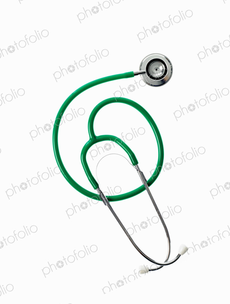 A doctor's stethoscope with green tubing, a conceptual illustration of alternative…