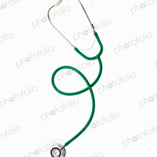 A doctor's stethoscope with green tubing, a conceptual illustration of alternative… A doctor's stethoscope with green tubing, a conceptual illustration of alternative…