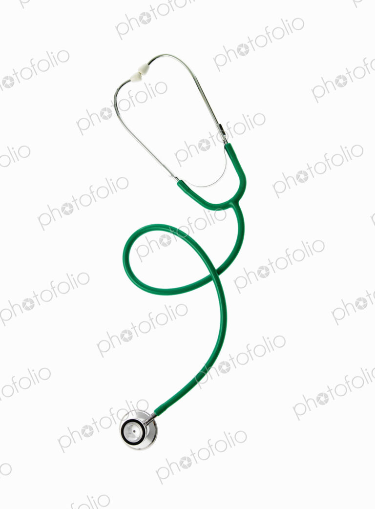 A doctor's stethoscope with green tubing, a conceptual illustration of alternative…