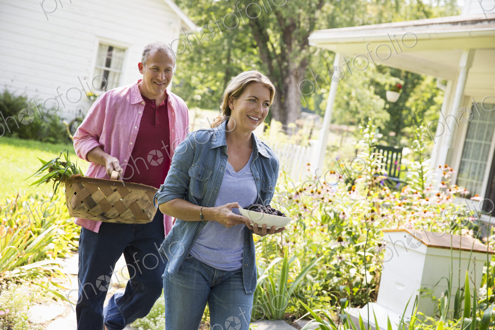 A family summer gathering at a farm. A shared meal, a homecoming.