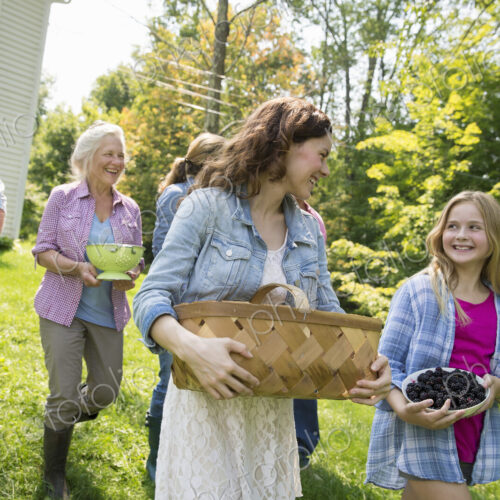 A family summer gathering at a farm. A shared meal, a homecoming.
