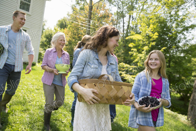 A family summer gathering at a farm. A shared meal, a homecoming.