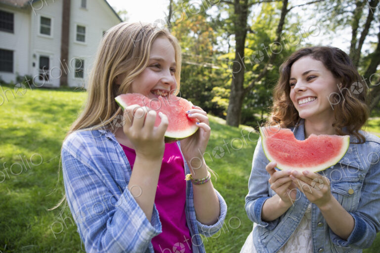 A family summer gathering at a farm. A shared meal, a homecoming.