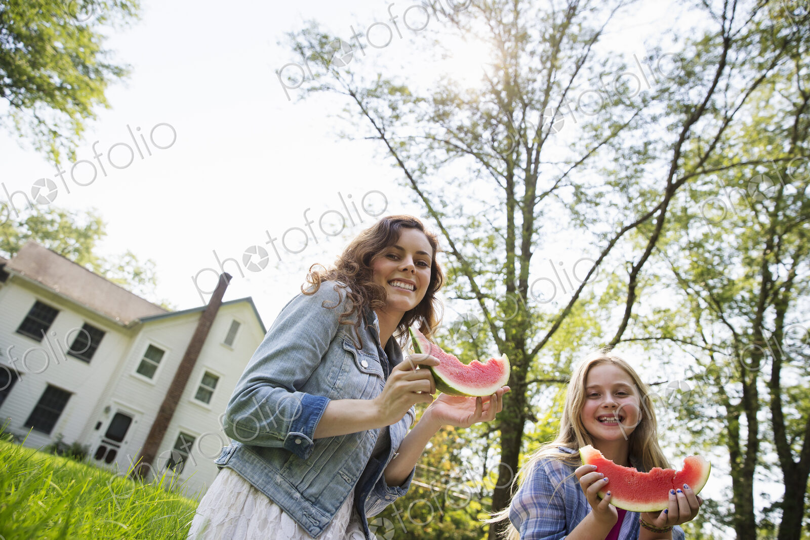 A family summer gathering at a farm. A shared meal, a homecoming.
