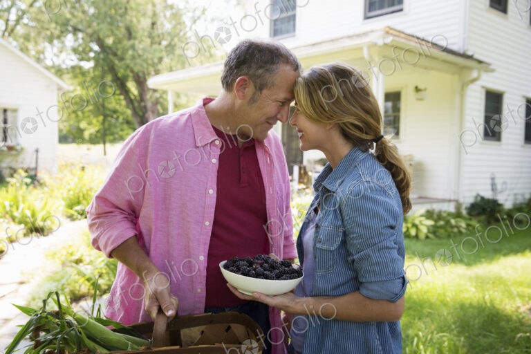 A family summer gathering at a farm. A shared meal, a homecoming.