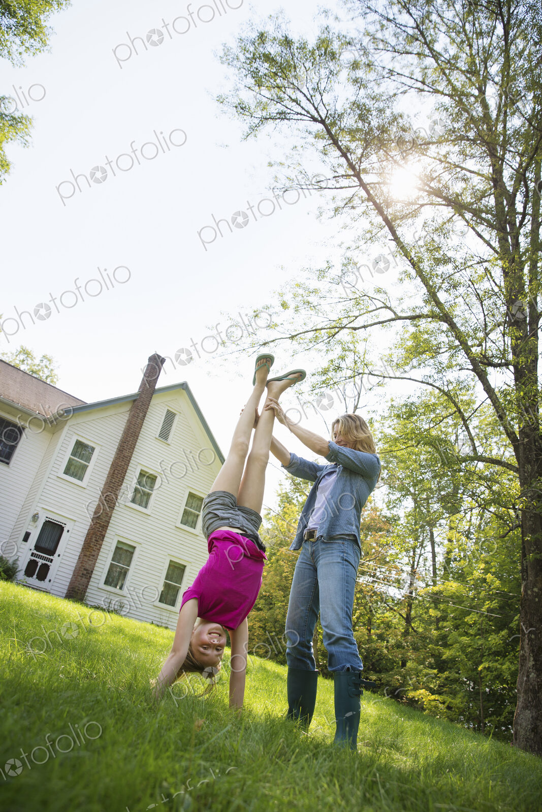 A family summer gathering at a farm. A shared meal, a homecoming.