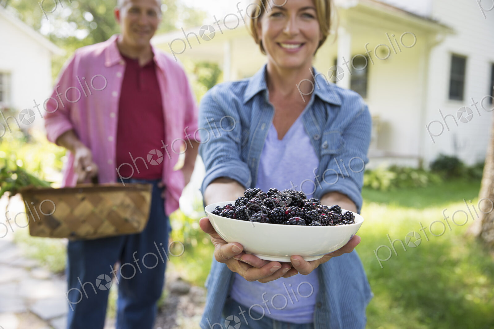 A family summer gathering at a farm. A shared meal, a homecoming.