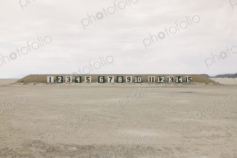 A firing range in the desert in Elko County, Nevada.