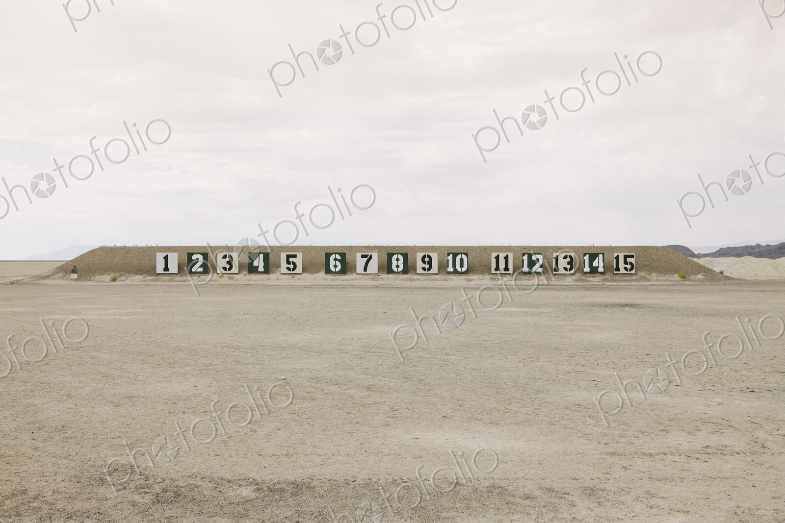 A firing range in the desert in Elko County, Nevada.
