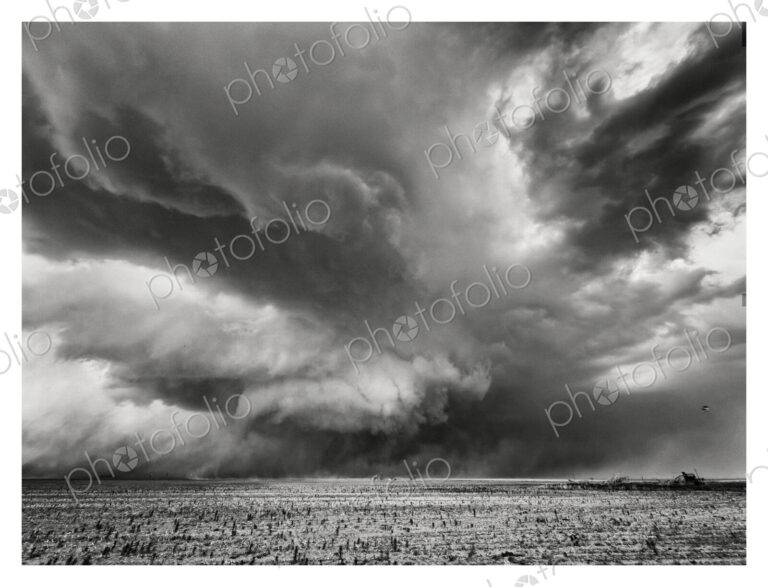 A gathering storm, threatening skies, shapes in the air, black and white image.