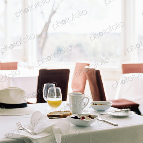A historic late 18th century house interior, now a hotel and a restaurant.