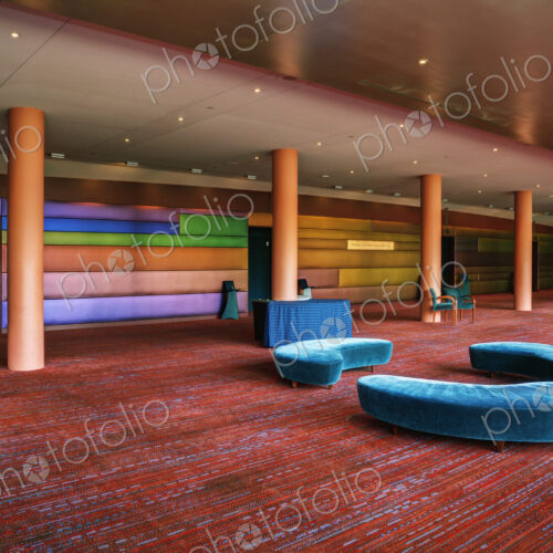 A large open space in a hospitality or business venue, conference centre hotel, public… A large open space in a hospitality or business venue, conference centre hotel, public…