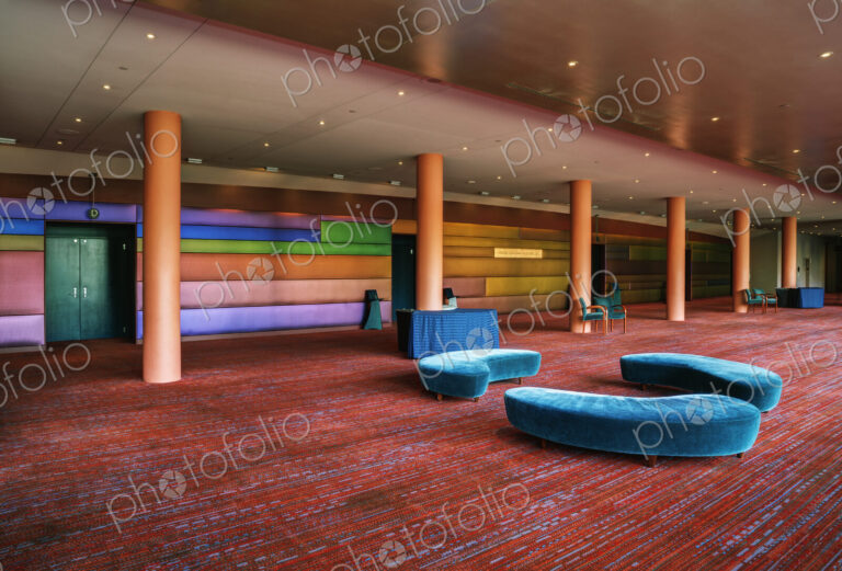 A large open space in a hospitality or business venue, conference centre hotel, public…