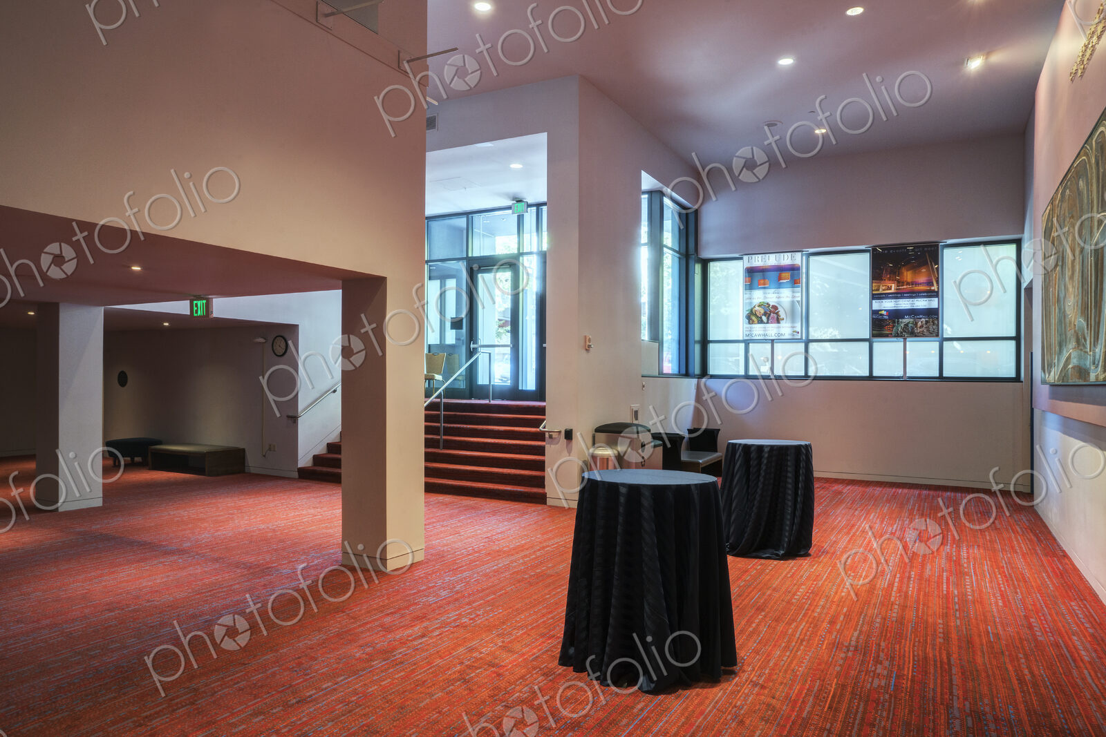 A large open space in a hospitality or business venue, conference centre hotel, public…