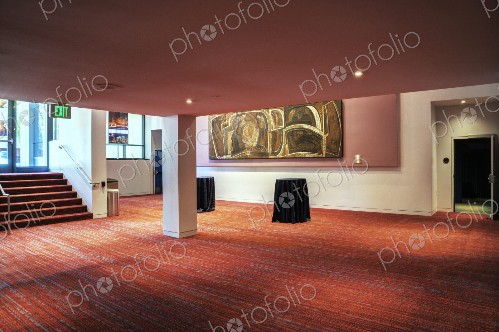 A large open space in a hospitality or business venue, conference centre hotel, public…