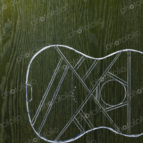 A line drawing image on a natural wood grain background. The sound board and body of a… A line drawing image on a natural wood grain background. The sound board and body of a…