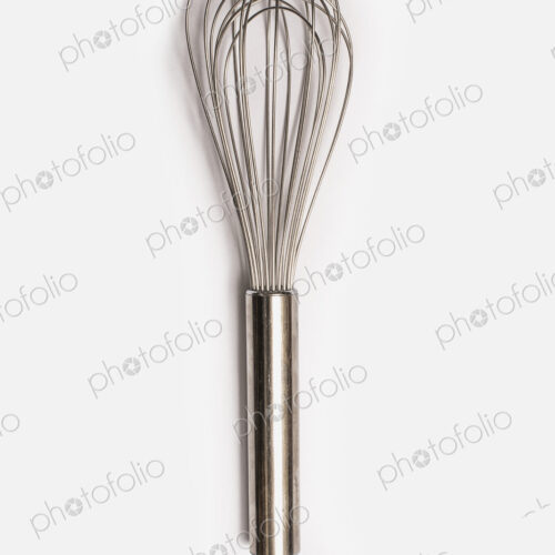 A metal balloon cooking whisk with metal handle. A metal balloon cooking whisk with metal handle.