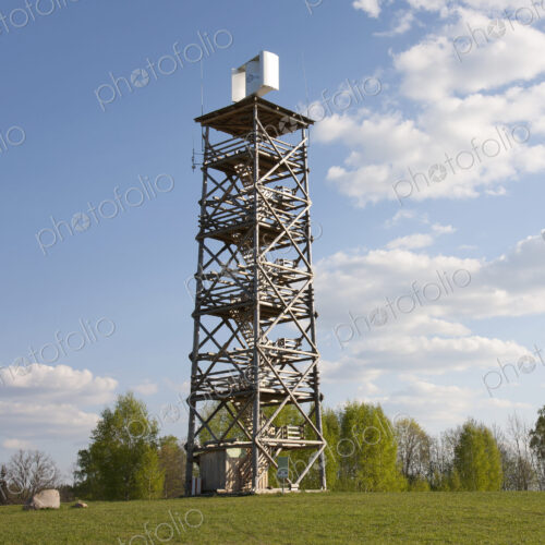 A metal structure, a communications tower.