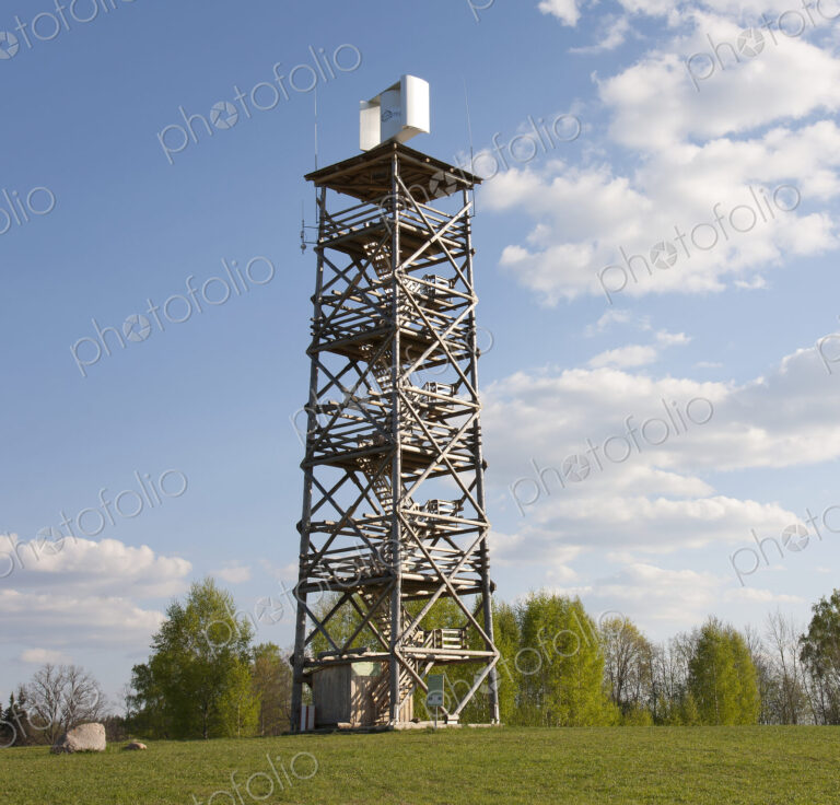 A metal structure, a communications tower.