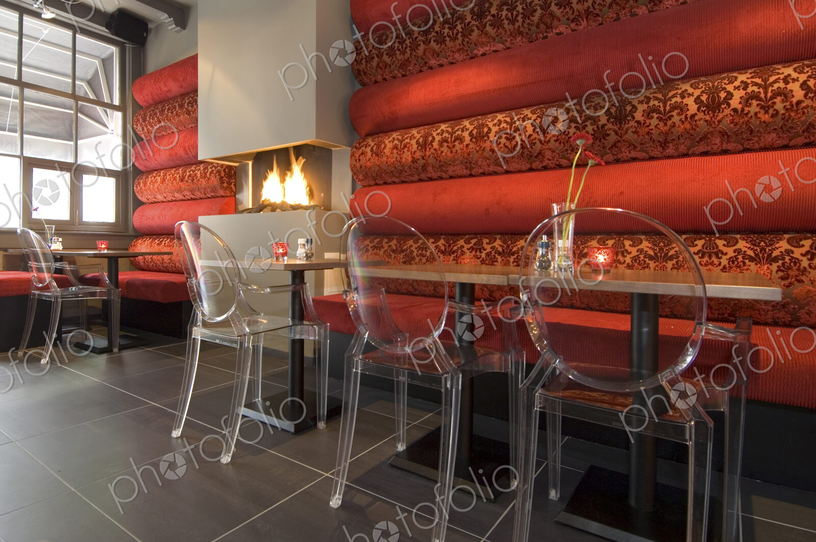 A restaurant in a city in the Netherlands