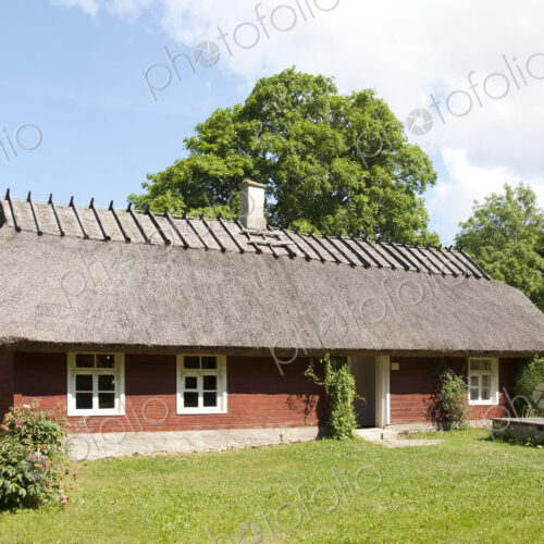 A restored rural house, in a museum of rural life