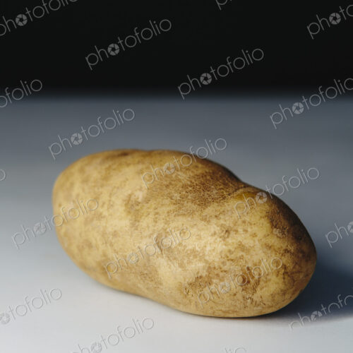 A scrubbed clean organic russet potato. A scrubbed clean organic russet potato.