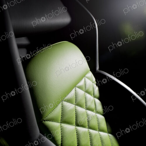 A sports car driver's seat A sports car driver's seat