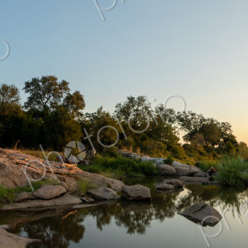 A sunset over a riverine landscape. A sunset over a riverine landscape.
