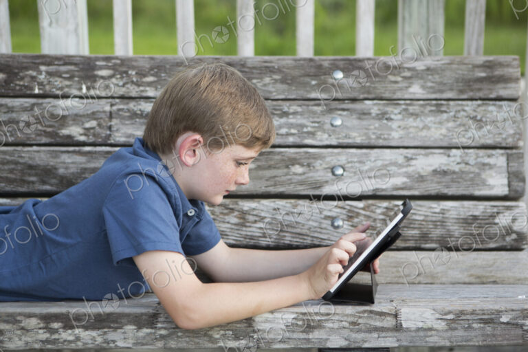 A young boy outdoors.
