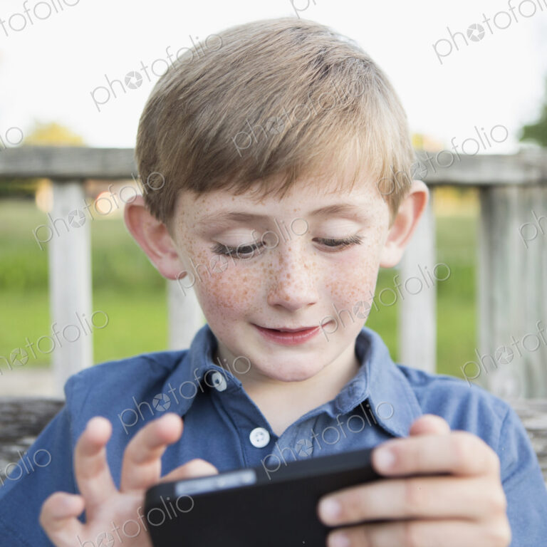A young boy outdoors.