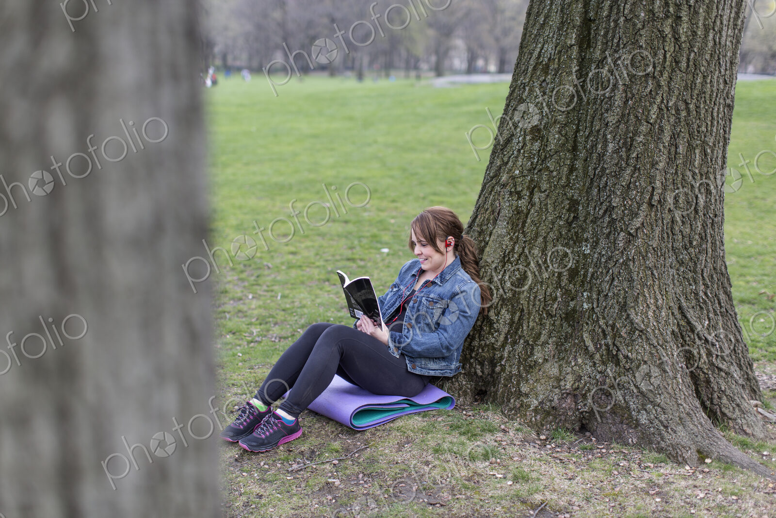 A young woman in Central Park.