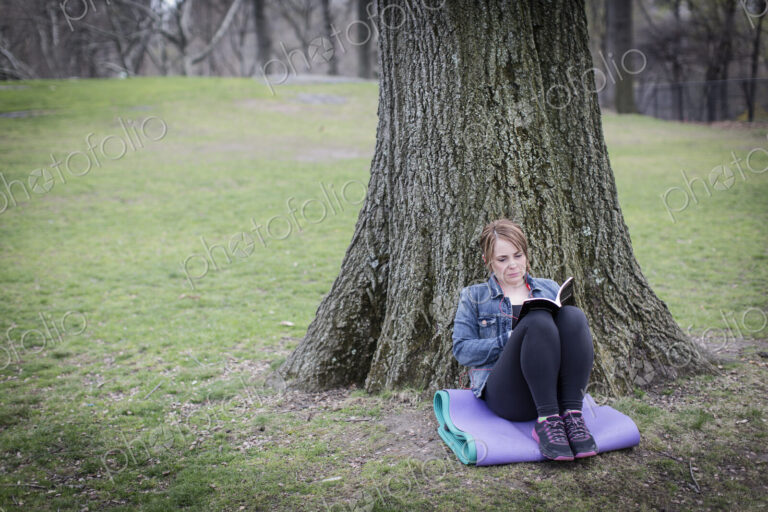 A young woman in Central Park.