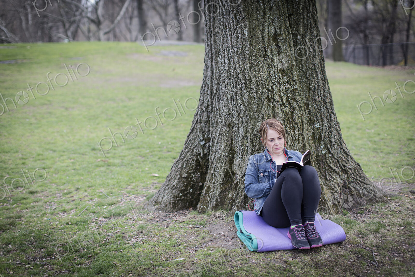 A young woman in Central Park.