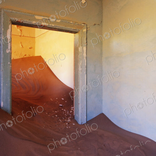 Abandoned House Filled with Drifting Sand Abandoned House Filled with Drifting Sand